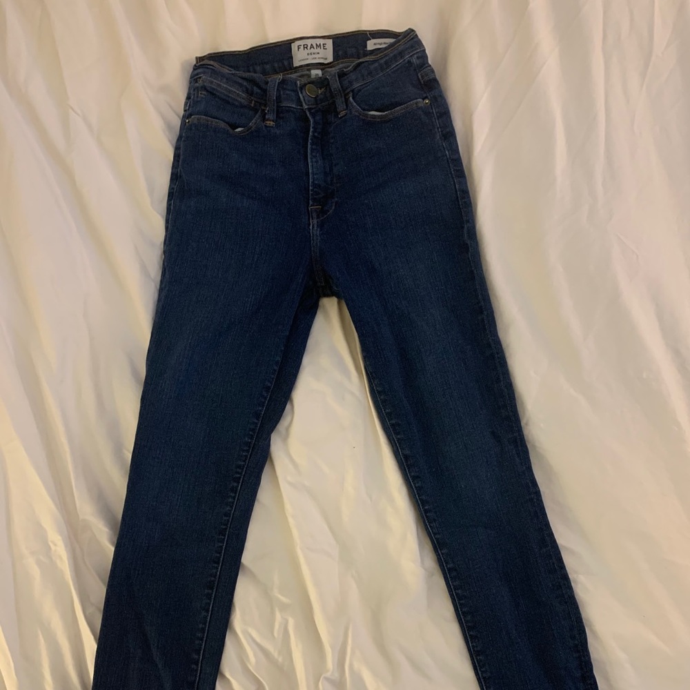 All High Rise Skinny Frame Denim Jeans